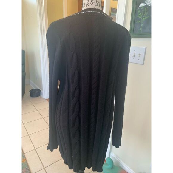 Talbots Black Wool Dolman cardigan NWT - Picture 8 of 10